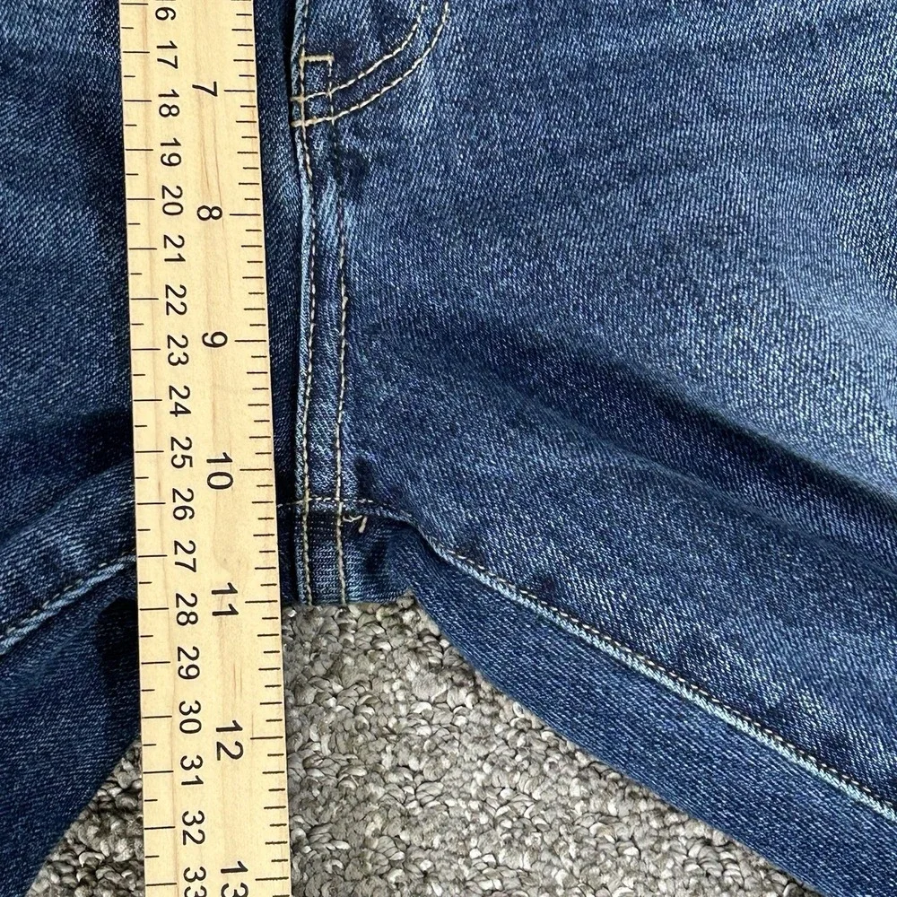 KanCan Dark Indigo Distressed Flare Jeans